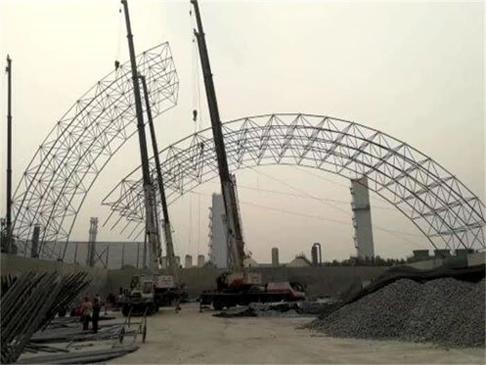 建德壶关商混站料仓网架