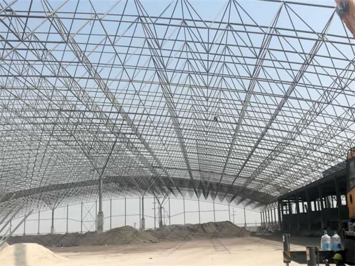建德钢厂料仓网架工程